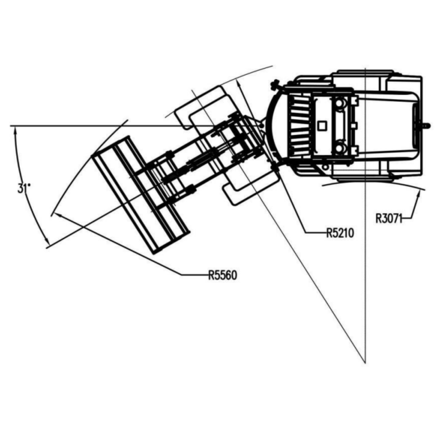 Diesel Yanmar 4-cylinder wheel loader 4.3 T - K1600T Hoftrac | GGM Tools