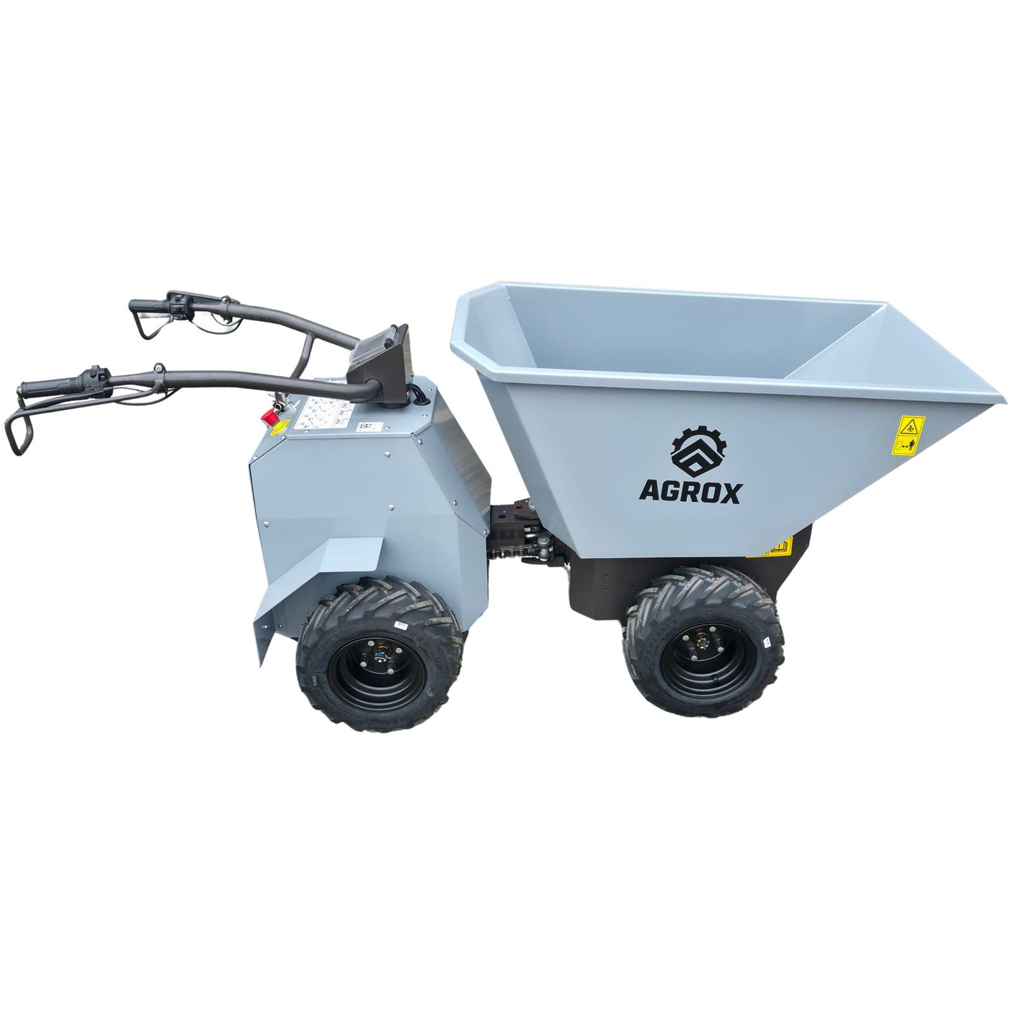 XN500E Elektro-Allrad-Dumper 3kW, 500kg, Lithium-Akku, 4WD und hydraulische Knicklenkung - AGROX