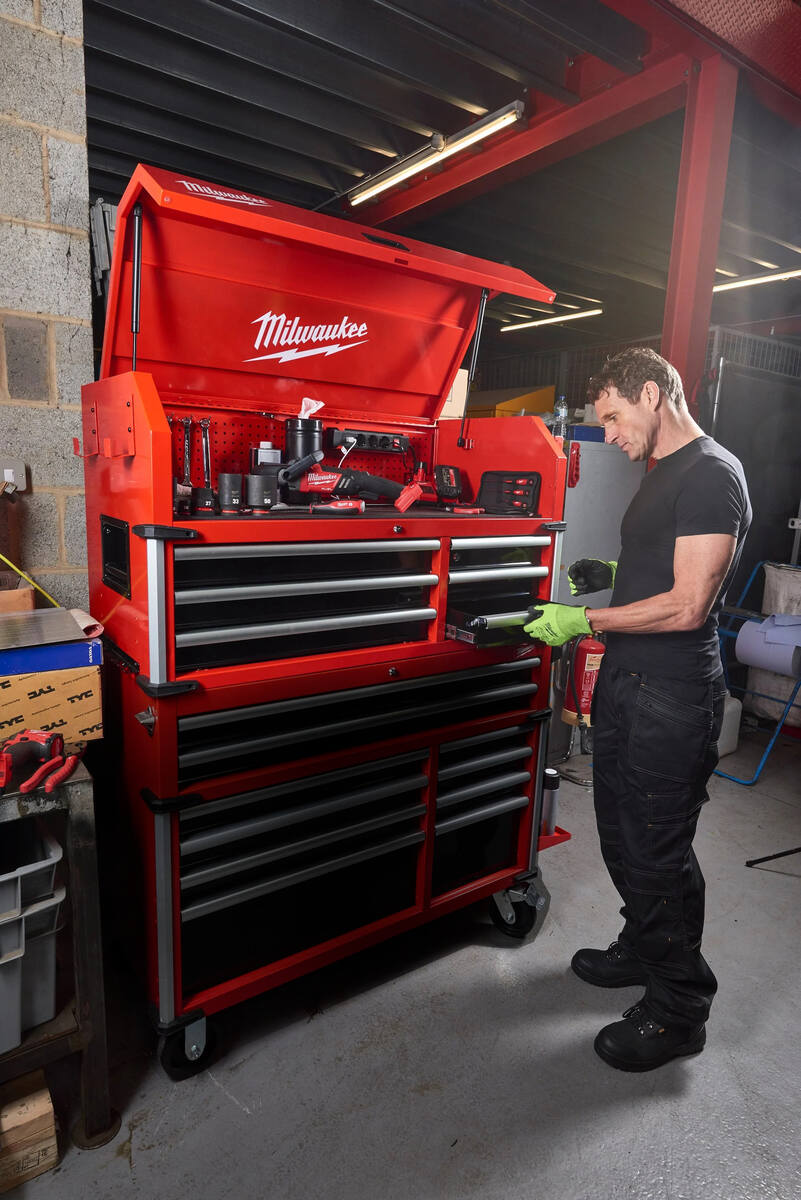 Steel storage cabinet attachment with 6 drawers | GGM Tools
