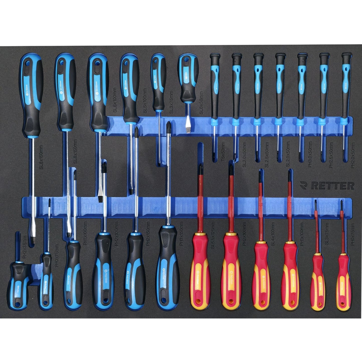 RETTER RS7 workshop trolley 402 pieces - 7 drawer tool troll | GGM Tools