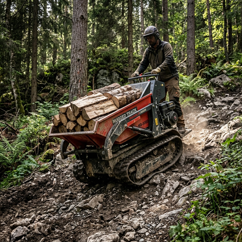 The Advantages of Compact Track Dumpers (Mini Dumper) in Steep Forest Terrain