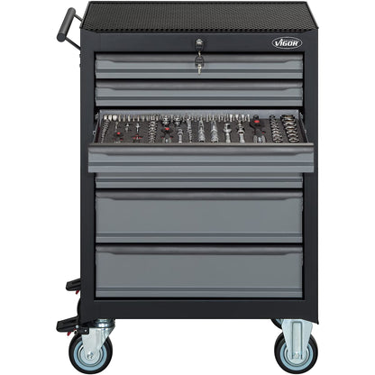 Vigor Tool Trolley M Series with Tool Set, 210pcs (V2379N/210)