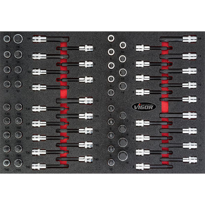 Vigor Tool Trolley L Series with Tool Set, 376pcs (V1901/376)
