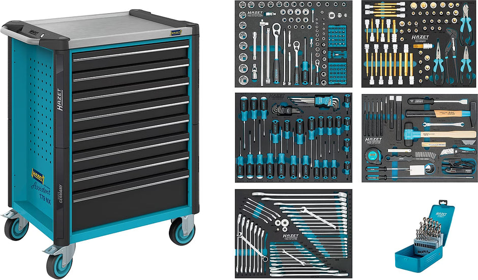 HAZET Assistent 179NX-8/320 Tool Trolley with Tool Set, 320pcs