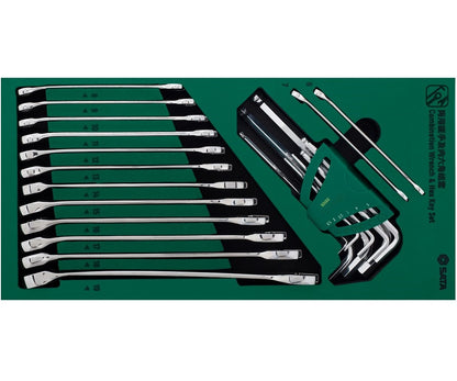 SATA Roller cabinet with tool set trays, 246pcs. (ST09918)