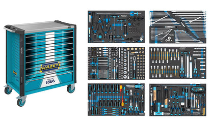 HAZET Assistent 179NXL-8S1/515 Tool Trolley with Tool Set, 515pcs