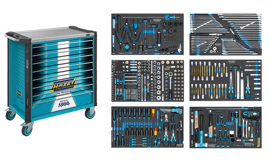 HAZET Assistent 179NXL-8S1/515 Tool Trolley with Tool Set, 515pcs