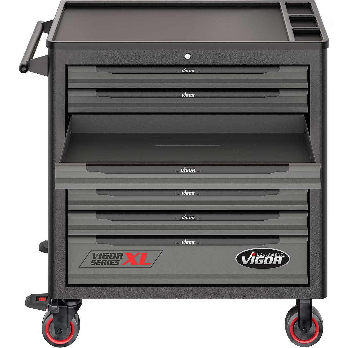 Vigor Tool Trolley XL Series with Plastic Worktop & Tool Set (V5434)