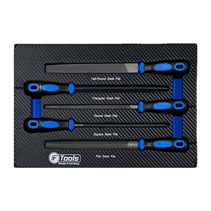 FTools 12/12 PRO Servante d'Atelier | CR-V | Plateau INOX | Douilles à chocs 1/2" | 12 tiroirs équipés