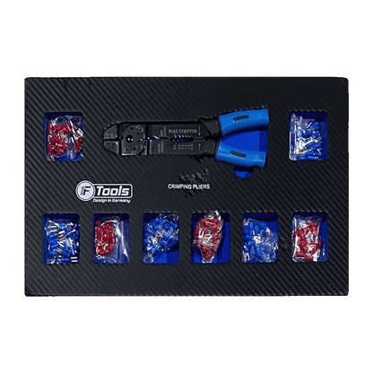 FTools 12/12 PRO Servante d'Atelier | CR-V | Plateau INOX | Douilles à chocs 1/2" | 12 tiroirs équipés