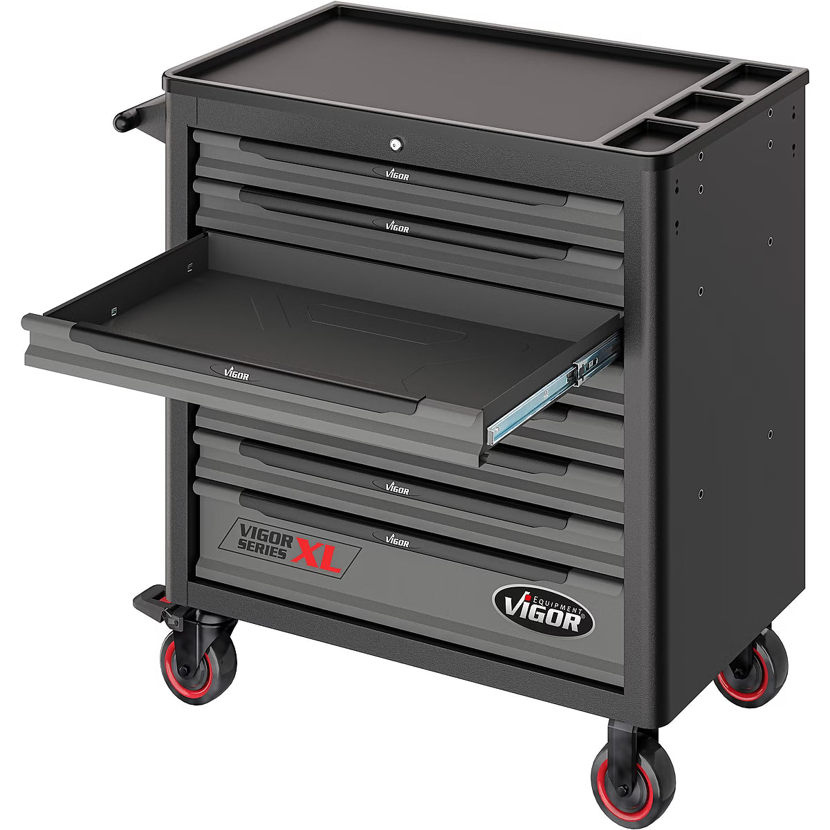 Vigor Tool Trolley XL Series with Plastic Worktop & Tool Set (V5434)