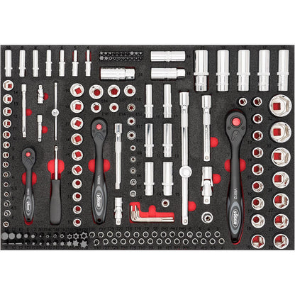 Vigor Tool Trolley L Series with Tool Set, 376pcs (V1901/376)