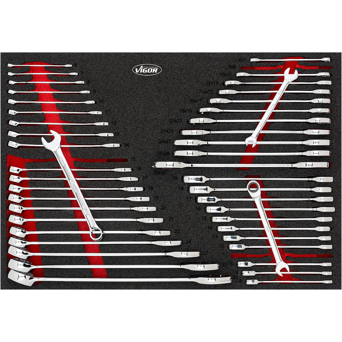Vigor Tool Trolley L Series with Tool Set, 376pcs (V1901/376)