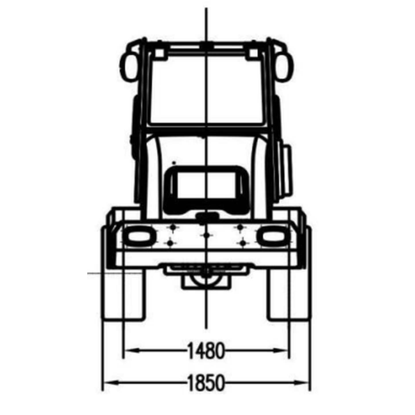 Diesel Yanmar 4-cylinder wheel loader 4.3 T - K1600T Hoftrac | GGM Tools