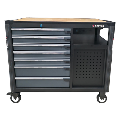 RETTER RS12 mobile tool trolley including robust wooden work | GGM Tools