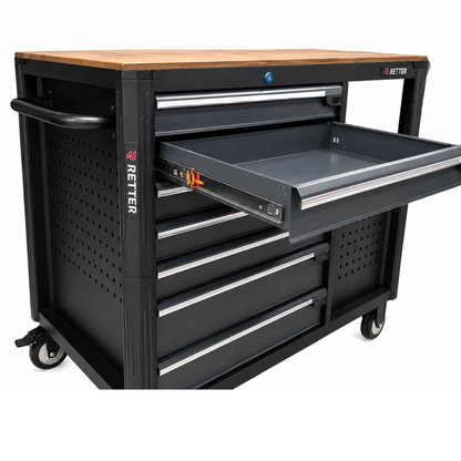 RETTER RS12 mobile tool trolley including robust wooden work | GGM Tools