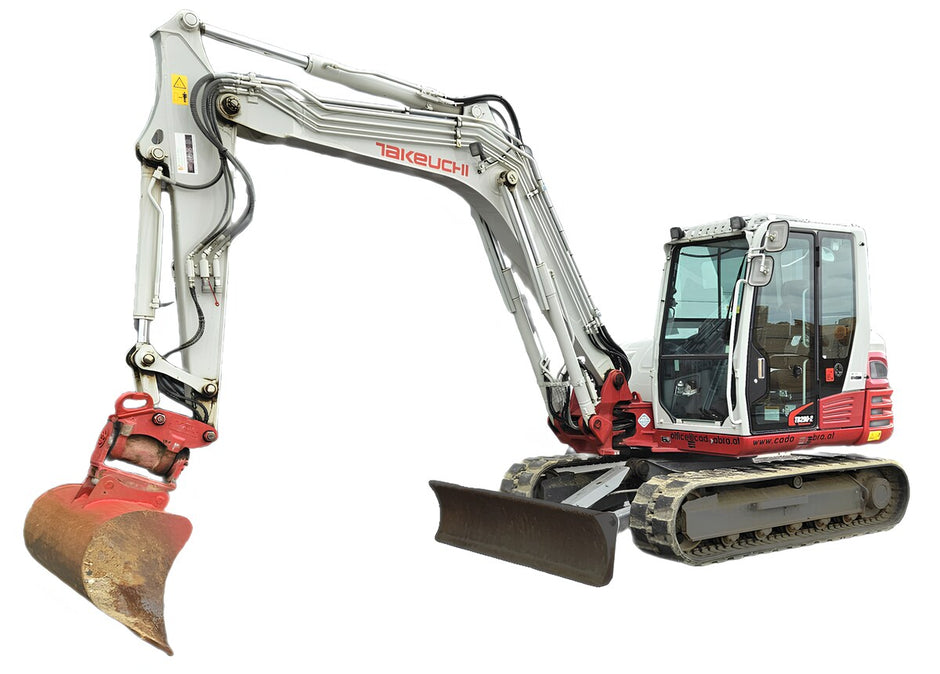 Takeuchi midi excavator TB290-2 - all-rounder with 70 HP Yan