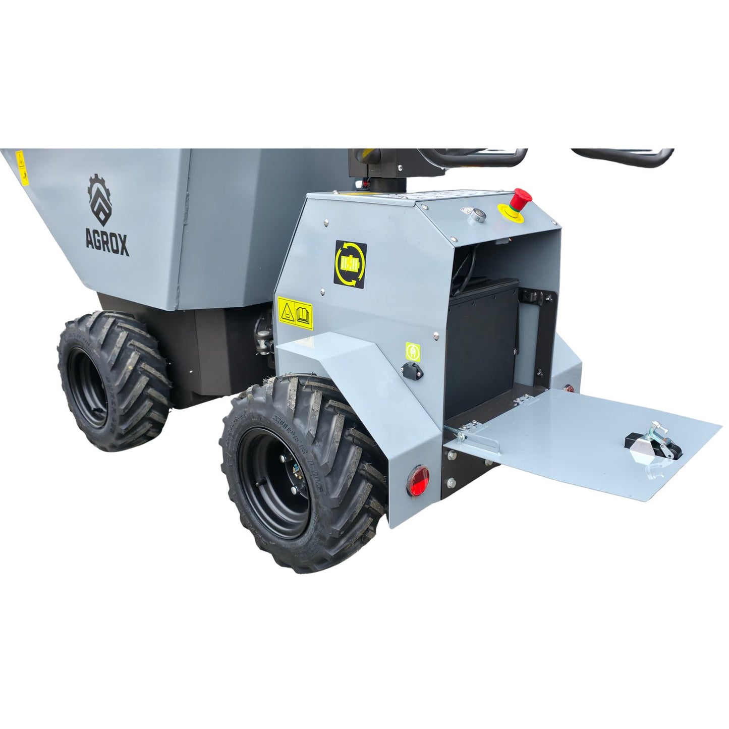 XN500E Elektro-Allrad-Dumper 3kW, 500kg, Lithium-Akku, 4WD und hydraulische Knicklenkung - AGROX