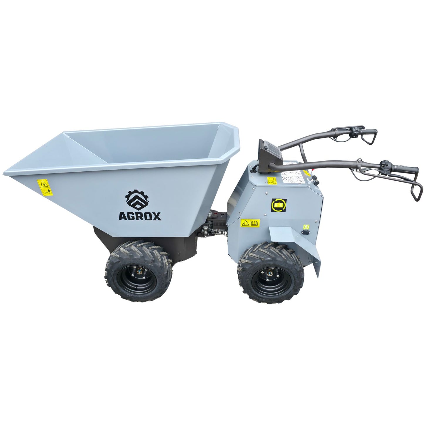 XN500E Elektro-Allrad-Dumper 3kW, 500kg, Lithium-Akku, 4WD und hydraulische Knicklenkung - AGROX