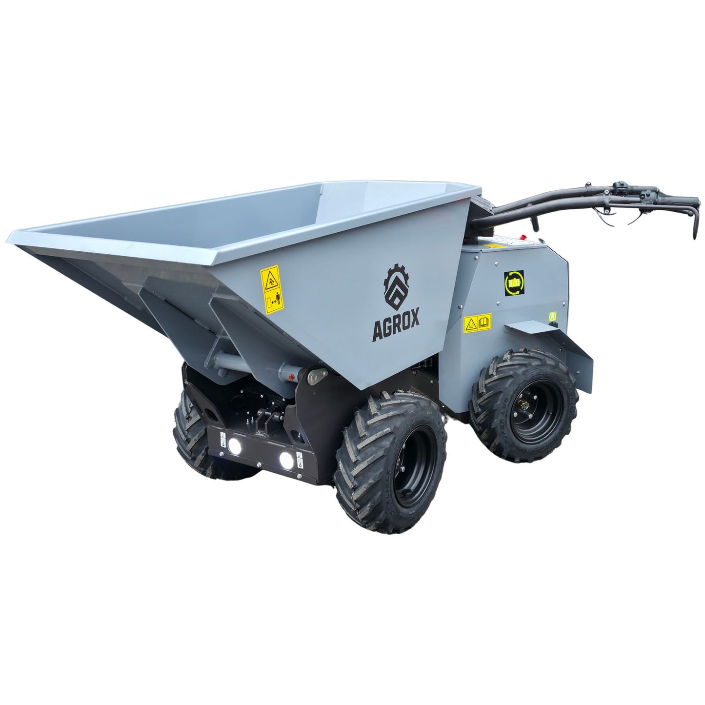 XN500E Elektro-Allrad-Dumper 3kW, 500kg, Lithium-Akku, 4WD und hydraulische Knicklenkung - AGROX