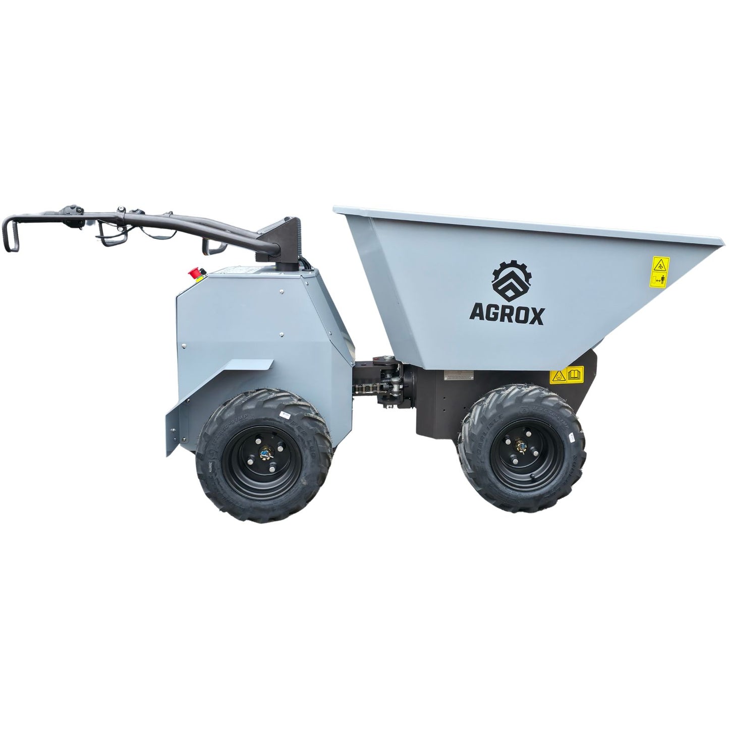 XN500E Elektro-Allrad-Dumper 3kW, 500kg, Lithium-Akku, 4WD und hydraulische Knicklenkung - AGROX