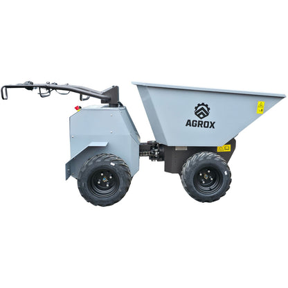 XN500E Elektro-Allrad-Dumper 3kW, 500kg, Lithium-Akku, 4WD und hydraulische Knicklenkung - AGROX