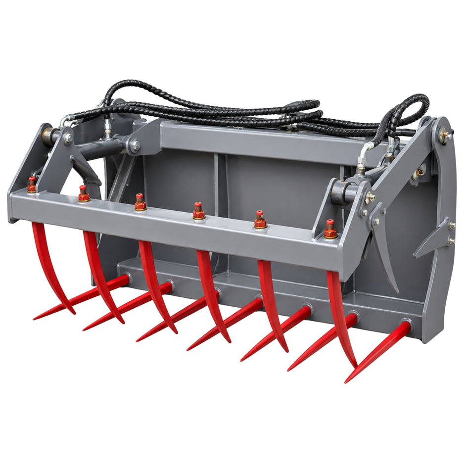 AGROX Krokodilzange für OX1090T Hoflader mit2 Zylinder