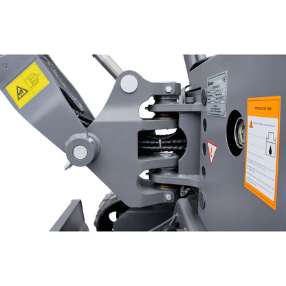 NEU Mini-Bagger AGROX OX-12 - 10 PS, 1 Zylinder KOOP Motor inkl. Schaufelpaket - 200 mm, 380 mm, 800 mm schwenkbar und Schnellwechsler
