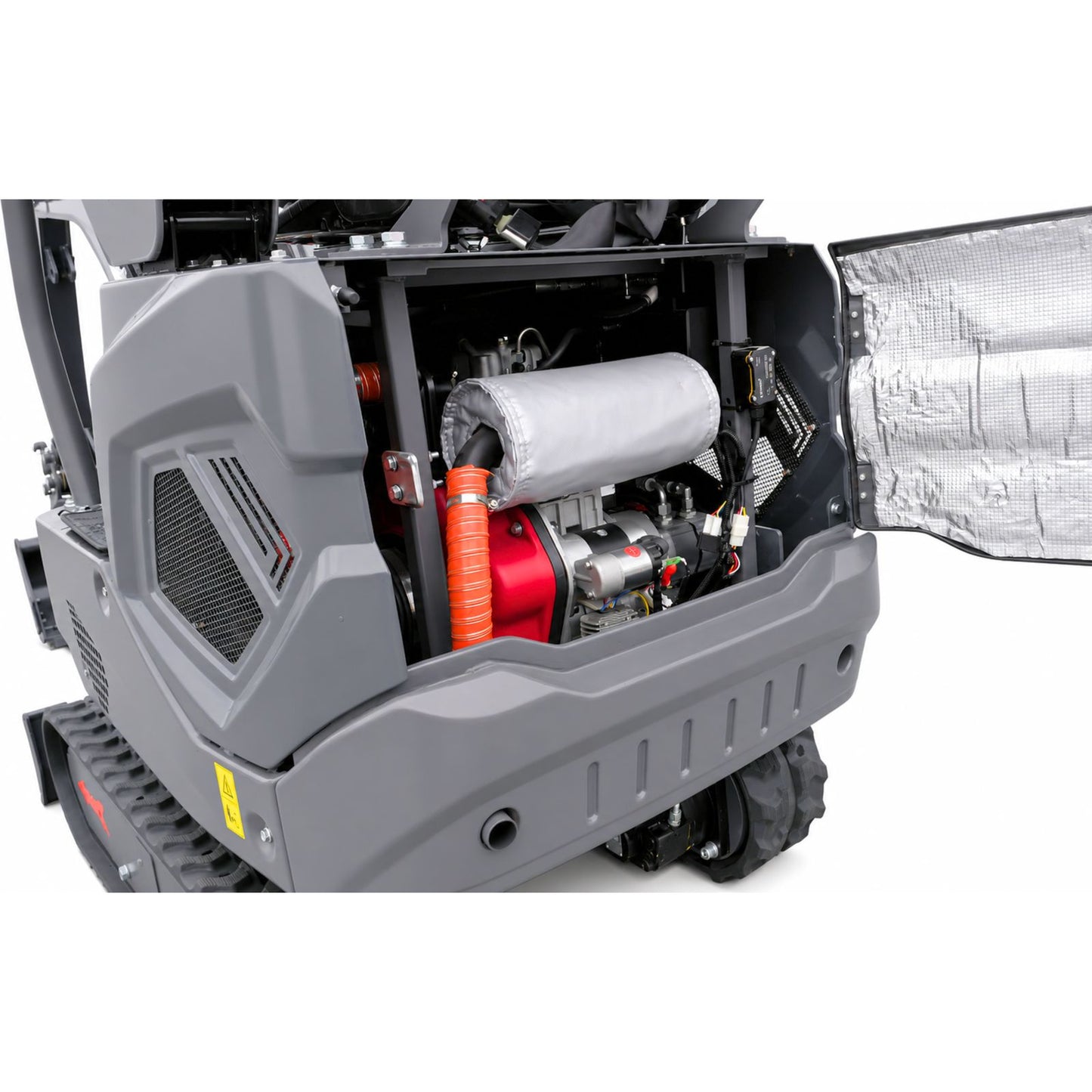 NEU Mini-Bagger AGROX OX-12 - 10 PS, 1 Zylinder KOOP Motor inkl. Schaufelpaket - 200 mm, 380 mm, 800 mm schwenkbar und Schnellwechsler