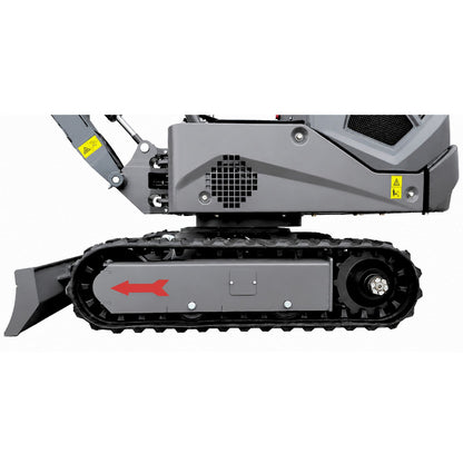 NEU Mini-Bagger AGROX OX-12 - 10 PS, 1 Zylinder KOOP Motor inkl. Schaufelpaket - 200 mm, 380 mm, 800 mm schwenkbar und Schnellwechsler