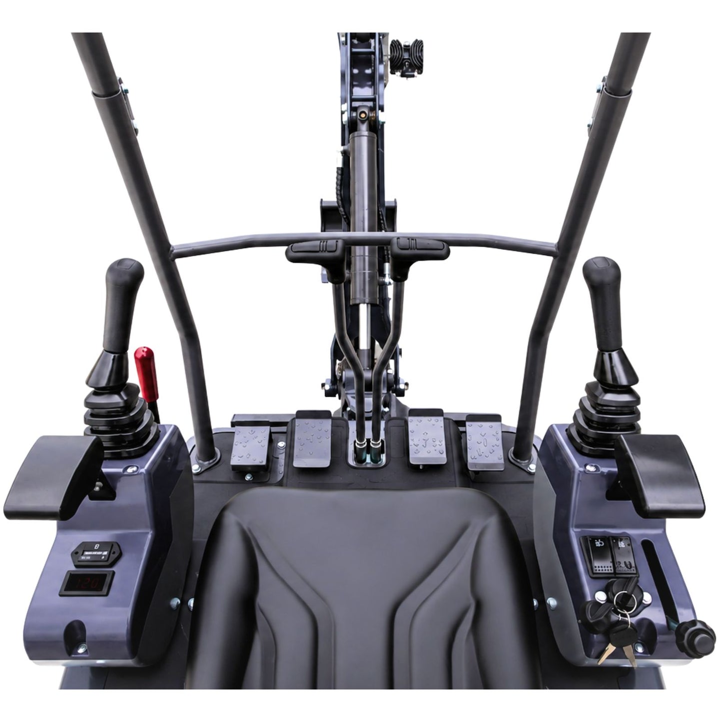NEU Mini-Bagger AGROX OX-12 - 10 PS, 1 Zylinder KOOP Motor inkl. Schaufelpaket - 200 mm, 380 mm, 800 mm schwenkbar und Schnellwechsler