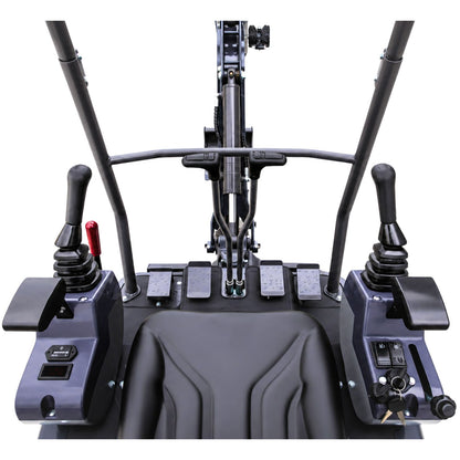 NEU Mini-Bagger AGROX OX-12 - 10 PS, 1 Zylinder KOOP Motor inkl. Schaufelpaket - 200 mm, 380 mm, 800 mm schwenkbar und Schnellwechsler
