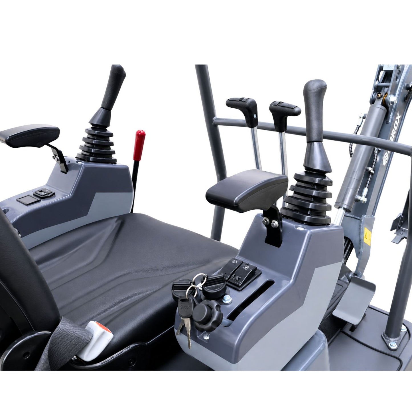NEU Mini-Bagger AGROX OX-12 - 10 PS, 1 Zylinder KOOP Motor inkl. Schaufelpaket - 200 mm, 380 mm, 800 mm schwenkbar und Schnellwechsler