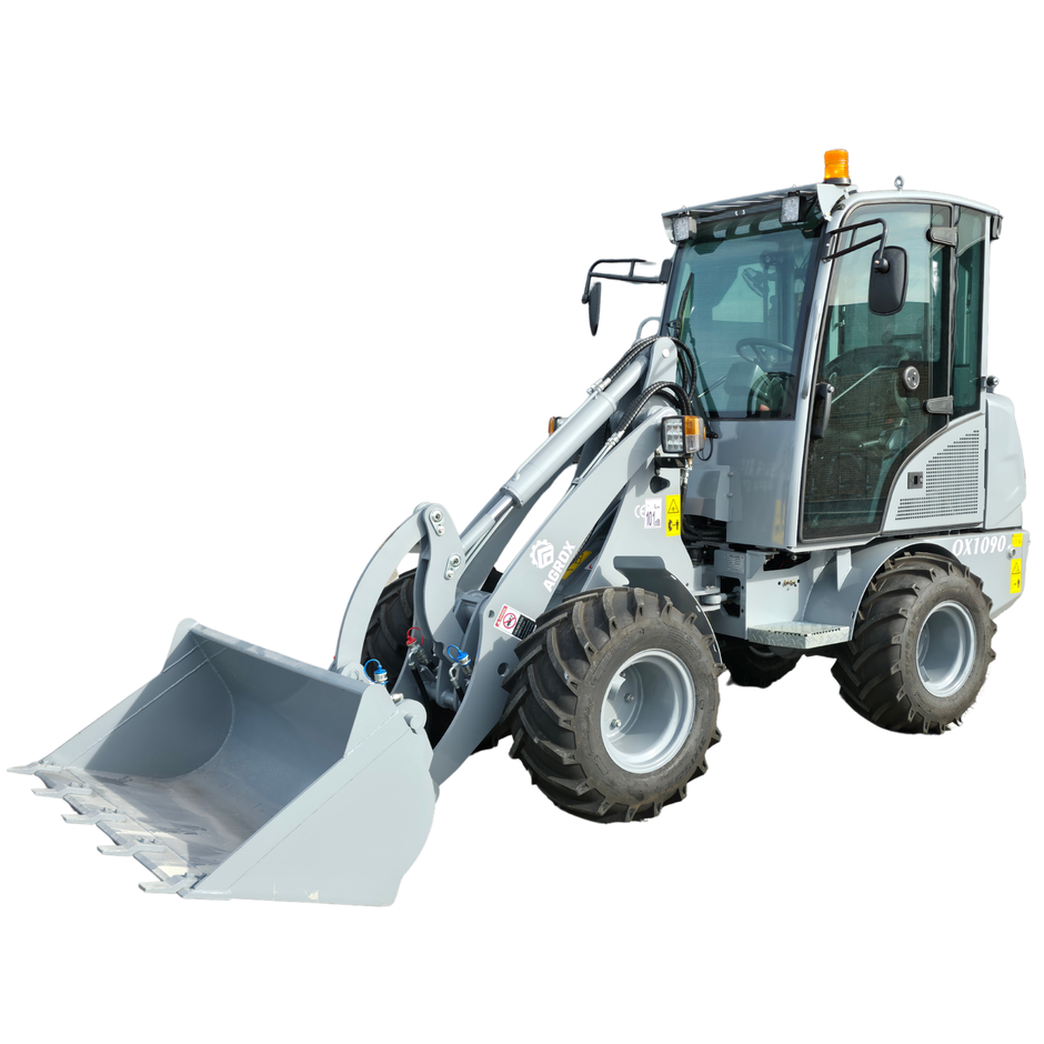 AGROX OX1090 farm loader - 18.2 kW Kubota engine, 1200 kg pa