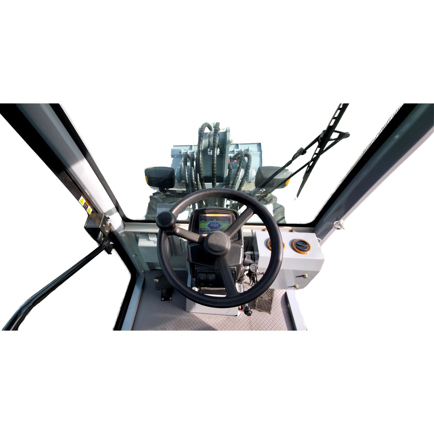 AGROX OX1090 Hoflader – 18,2 kW Kubota-Motor, 1200 kg Nutzlast, Komfortkabine, Euro-Aufnahme & Joysticksteuerung, Allrad 4x4