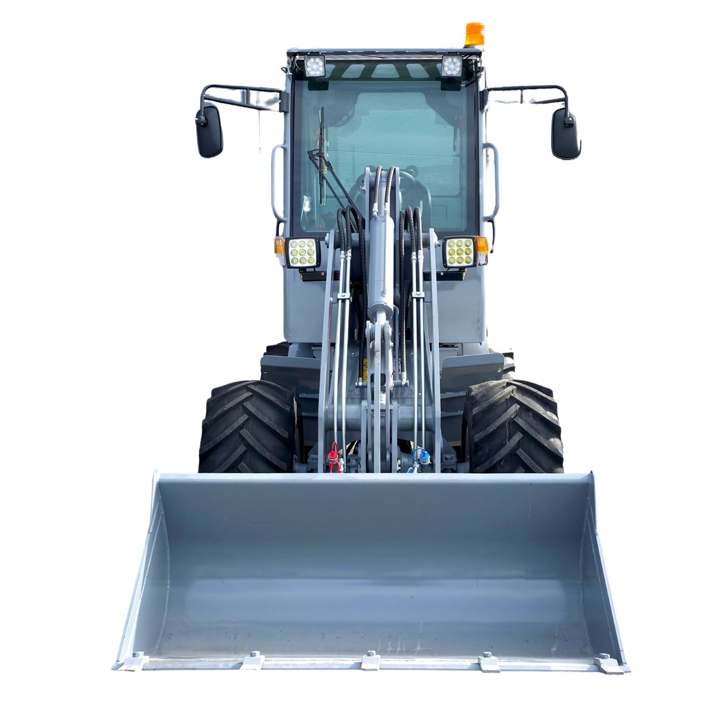 AGROX OX1090 Hoflader – 18,2 kW Kubota-Motor, 1200 kg Nutzlast, Komfortkabine, Euro-Aufnahme & Joysticksteuerung, Allrad 4x4