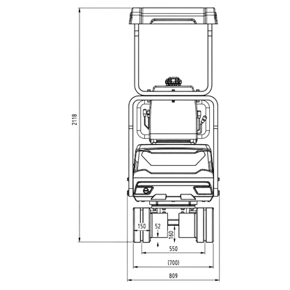 AGROX Austria Edition X-06 petrol mini excavator 640 kg with | GGM Tools