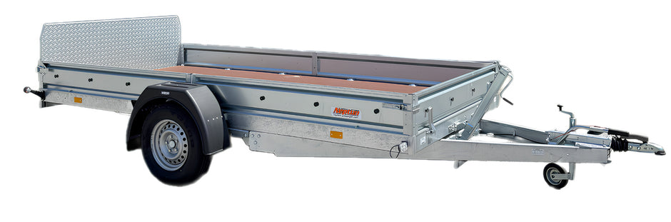 Universal trailer - single-axle low loader 1500kg for transp