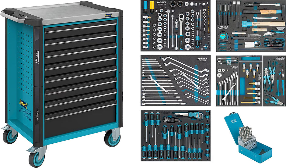 HAZET Assistent 179NX-8/252 Tool Trolley with Tool Set, 252pcs