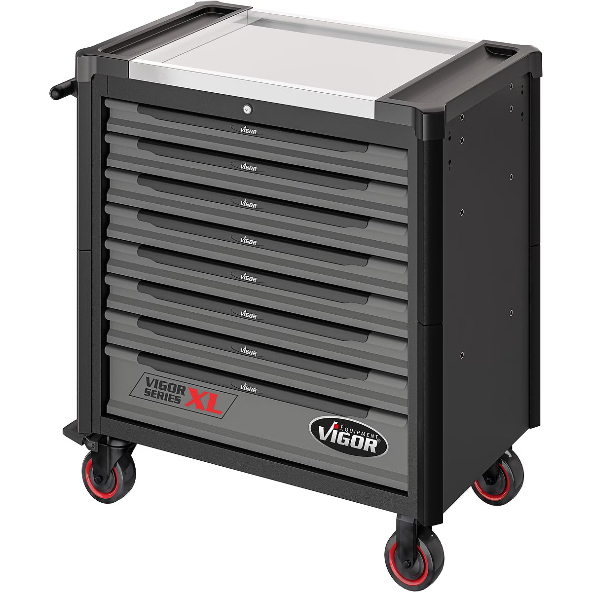Vigor Tool Trolley XL Series with Stainless Steel Worktop & Tool Set (V4481-X/NKW)