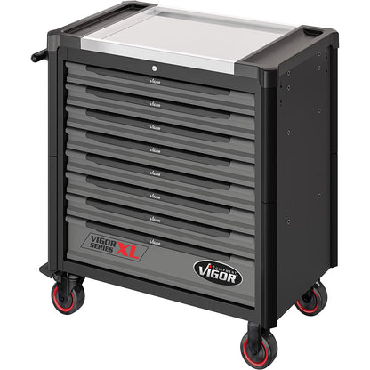 Vigor Tool Trolley XL Series with Stainless Steel Worktop & Tool Set (V4481-X/NKW)
