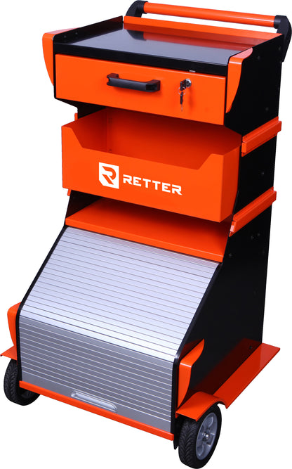 Diagnostic trolley with roller shutter flap - RT-403 multifu | GGM Tools