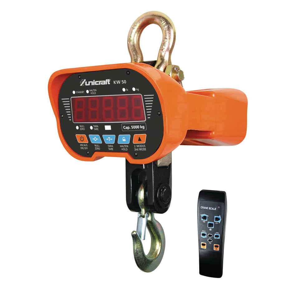 Digitale - Kranwaage 5 t mit Fernbedienung und LED-Display | Unicraft KW 50