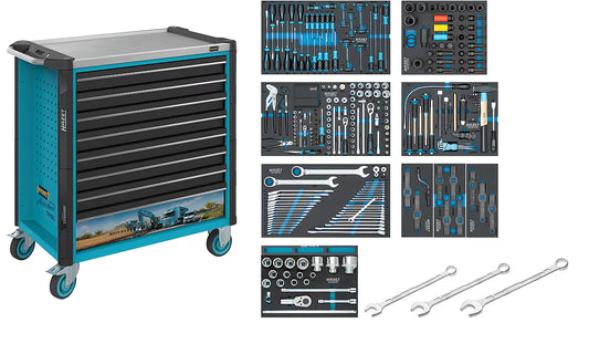 HAZET Assistent 179NXL-8/388 Tool Trolley with Tool Set, 388pcs