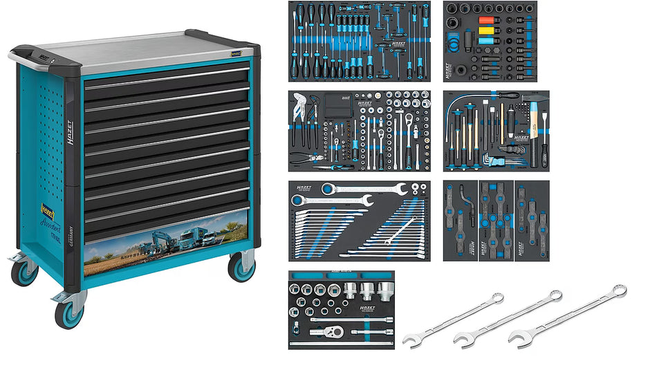 HAZET Assistent 179NXL-8/388 Tool Trolley with Tool Set, 388pcs