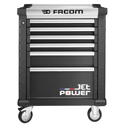 JET tool trolley empty 6 drawers with power drawer M3, black | GGM Tools