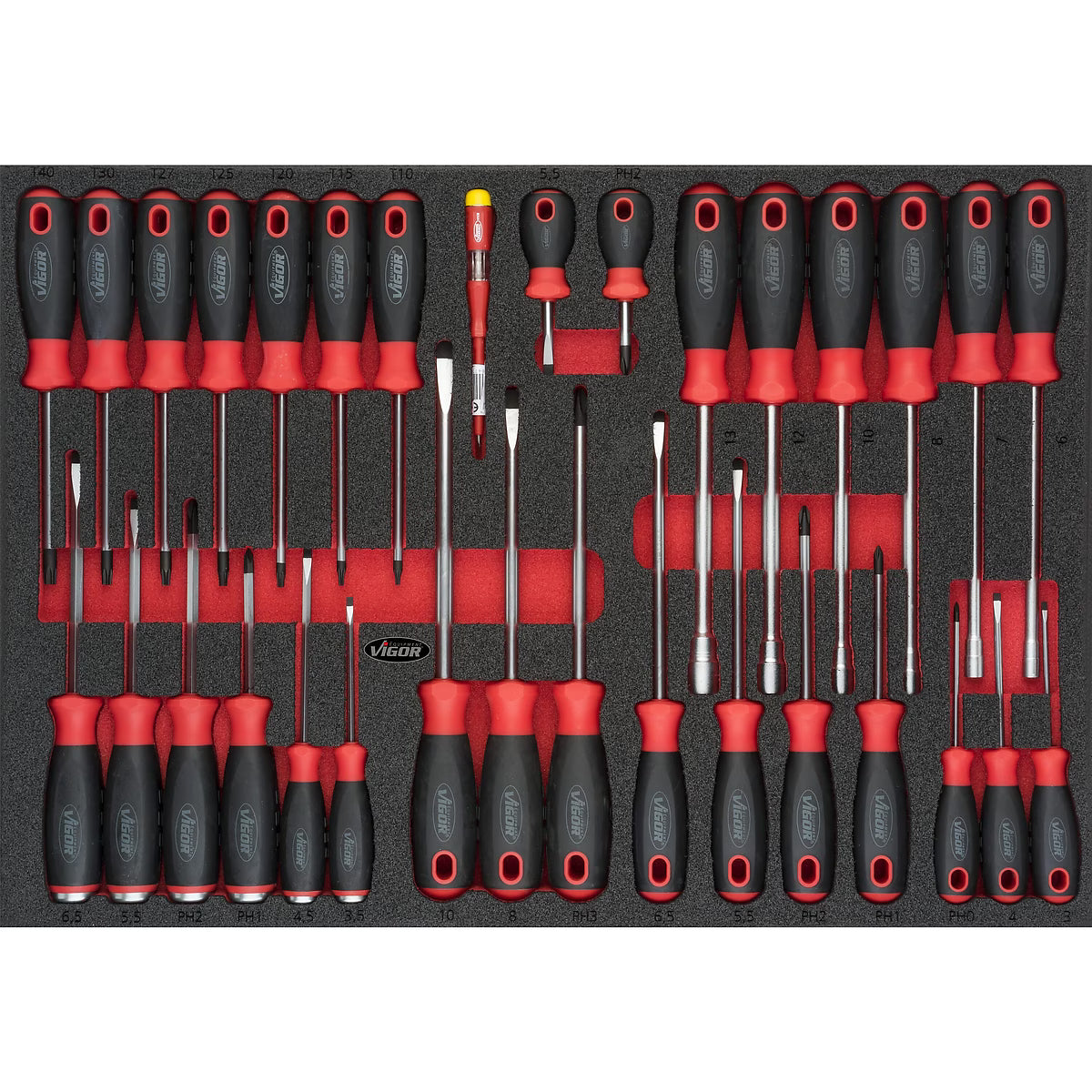 Vigor Tool Trolley M Series with Tool Set, 210pcs (V2379N/210)