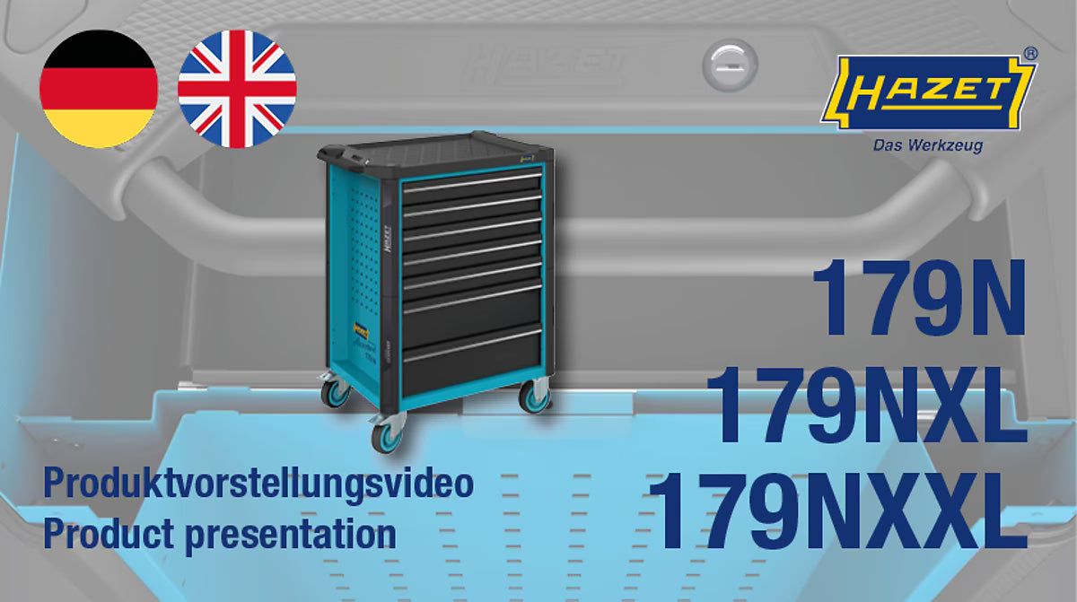 HAZET Assistent 179NXL-8/388 Tool Trolley with Tool Set, 388pcs