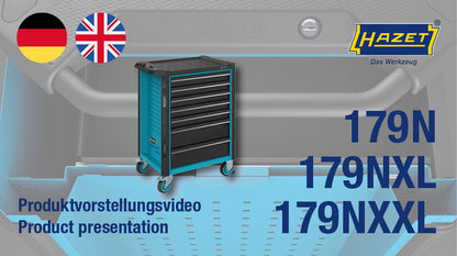 HAZET Assistent 179NXL-8/440 Tool Trolley with Tool Set, 440pcs