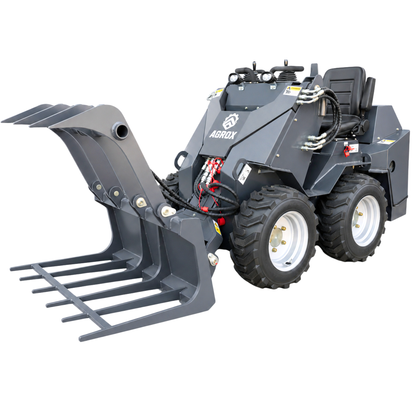 Hydraulic wood grab for skid steer loader - AGROX farm loade | GGM Tools